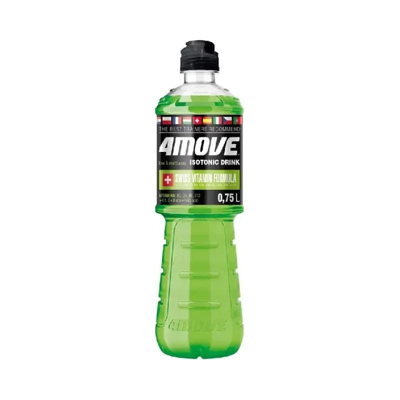 Изотонична напитка 4MOVE Мента, лимон 750мл - 4MOVE