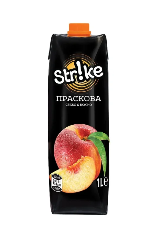 Напитка STRIKE праскова 15% 1л
