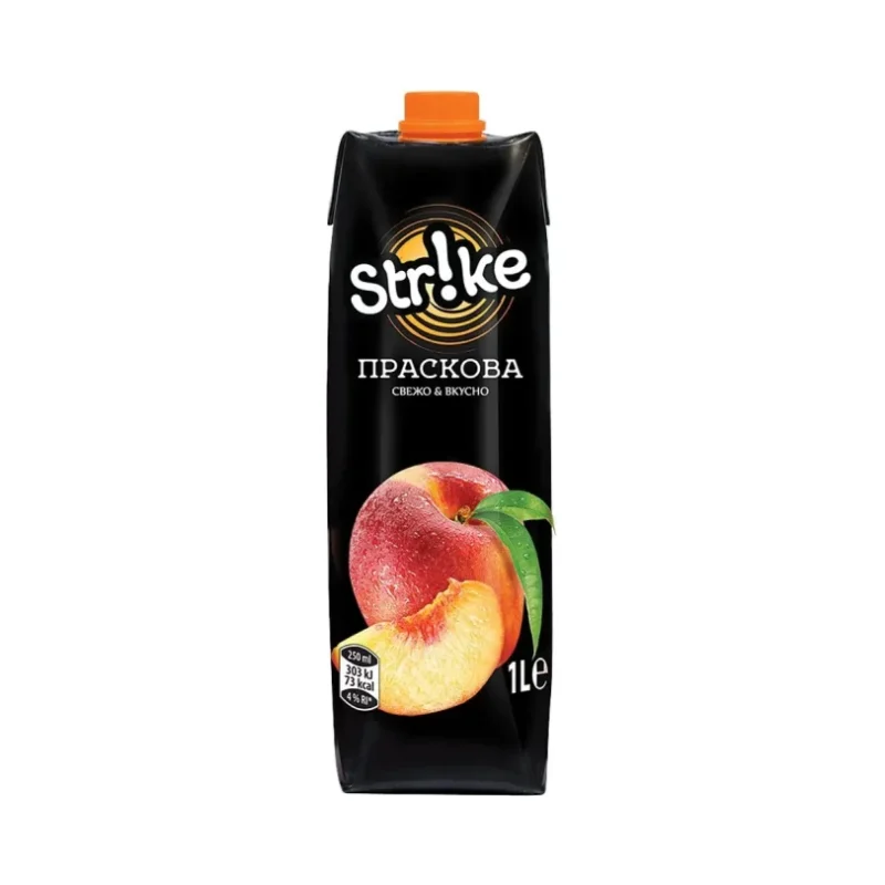 Напитка STRIKE праскова 15% 1л - STRIKE