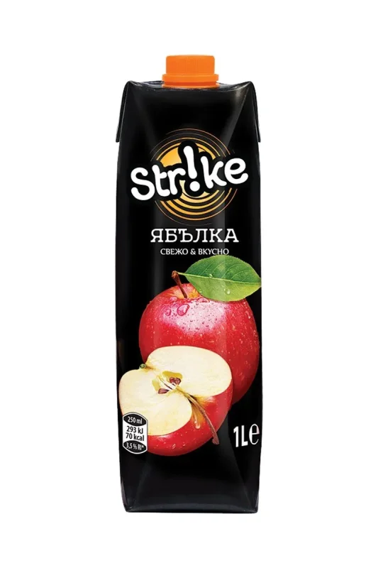 Напитка STRIKE ябълка 10% 1л - STRIKE