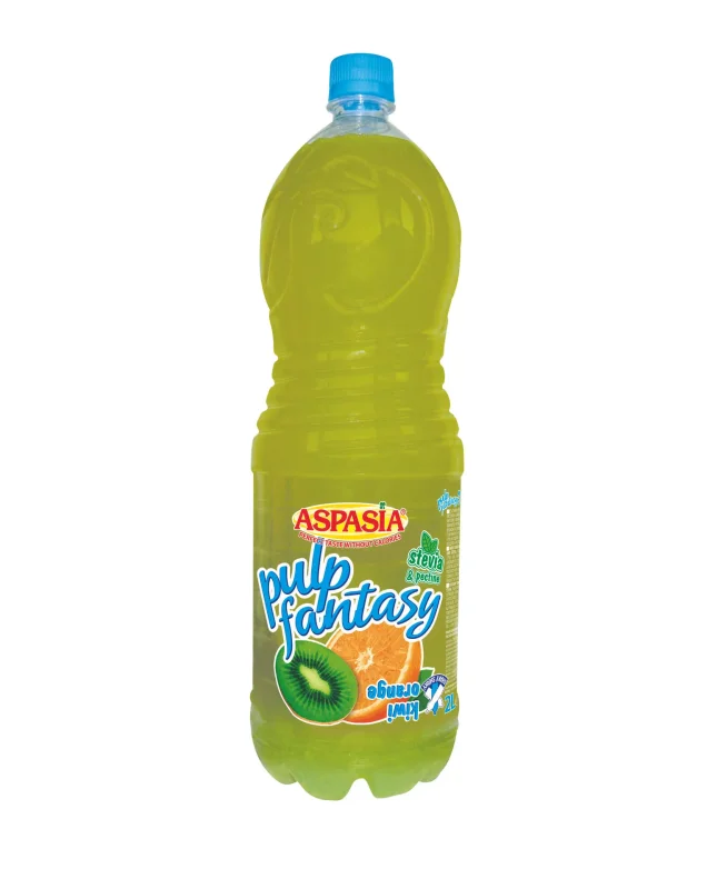 Напитка ASPASIA Pulp Киви&Портокал 2л - ASPASIA