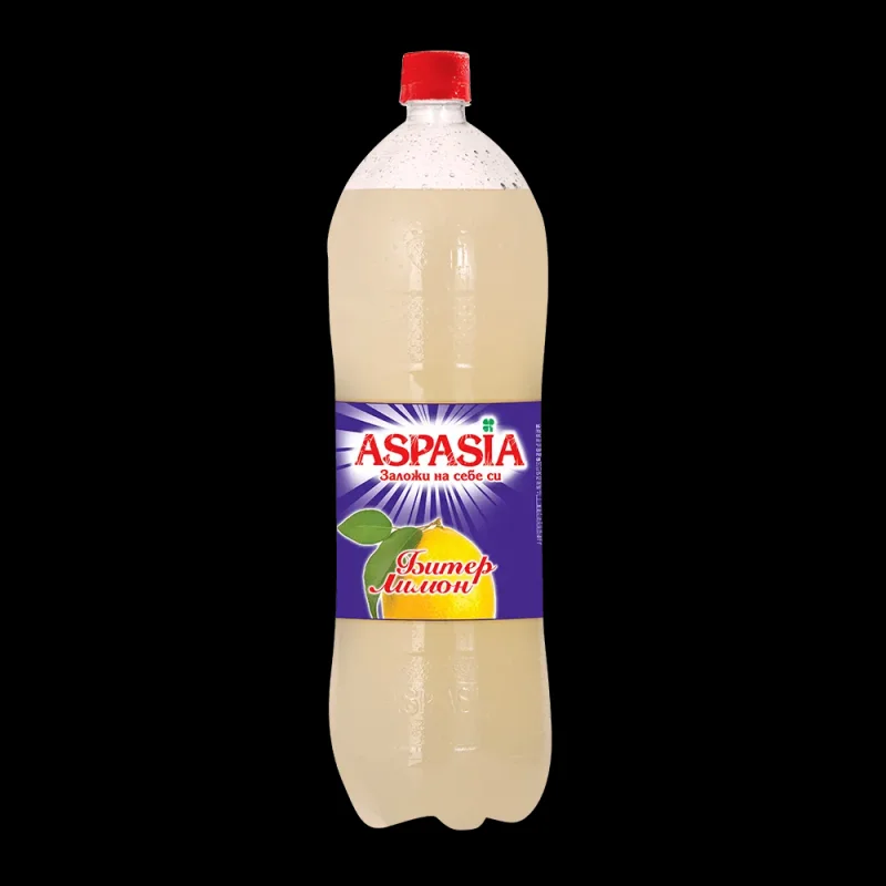 Газирана напитка ASPASIA Битер лимон 2 л - ASPASIA