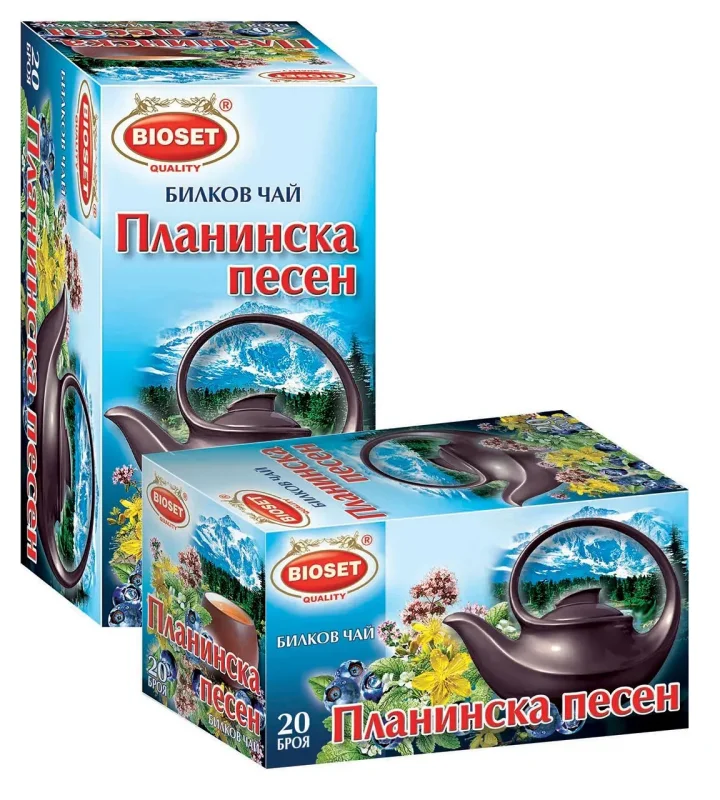 Чай БИОСЕТ планинска песен 20 х 1.5 г