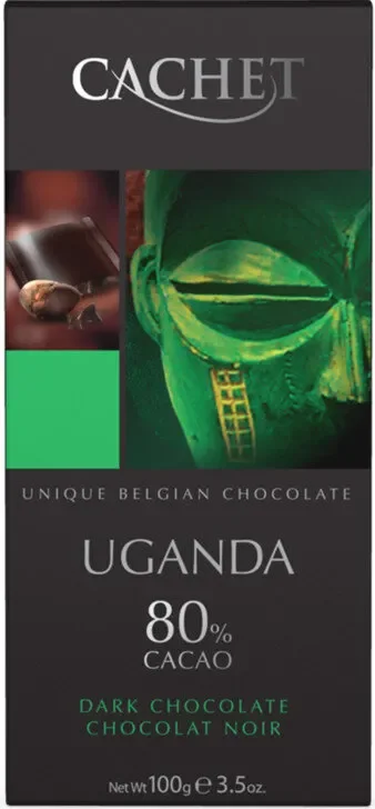 Шоколад CACHET Uganda 80% какао 100 г - CACHET