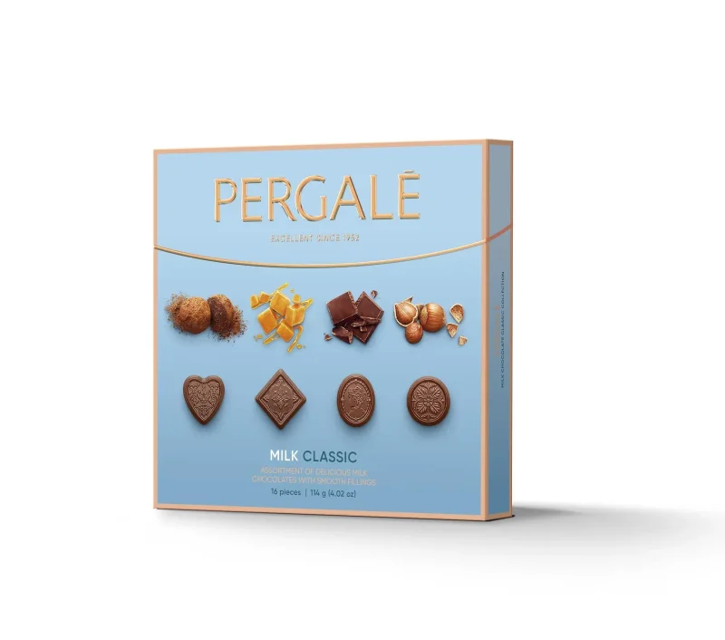 Бонбони PERGALE асорти с млечен шоколад125 г - PERGALE