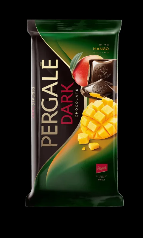 Шоколад черен PERGALE с пълнеж от манго 100 г - PERGALE