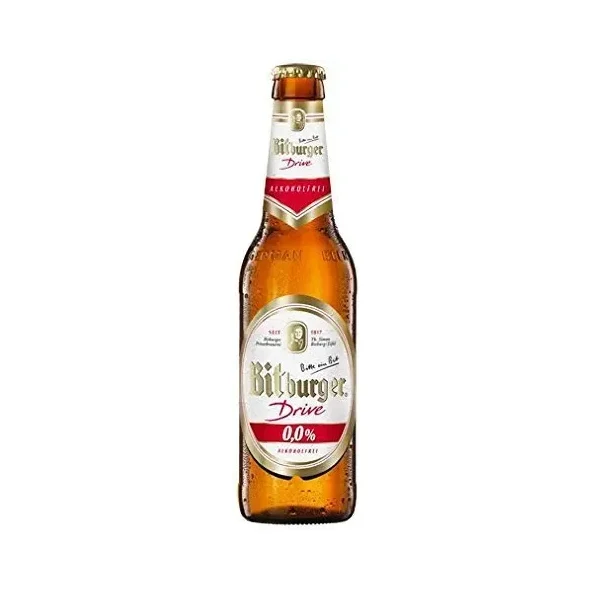 Бира BITBURGER безалкохолна 0.0% 330мл - BITBURGER