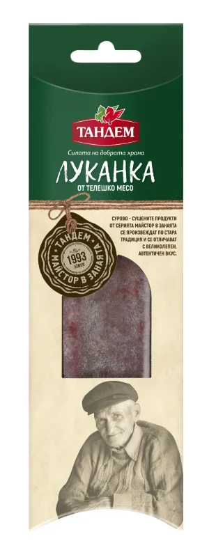 Луканка ТАНДЕМ телешка 160г - ТАНДЕМ