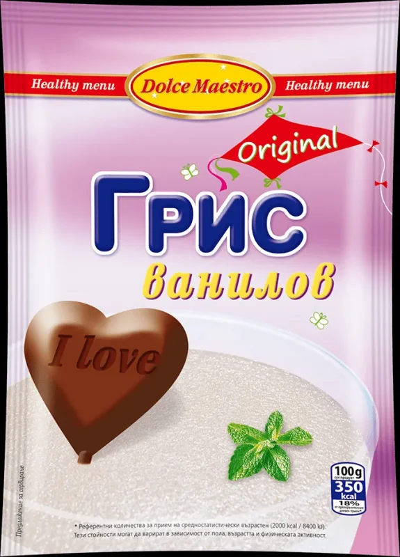 Грис DOLCE ванилов 125 г - DOLCE MAESTRO