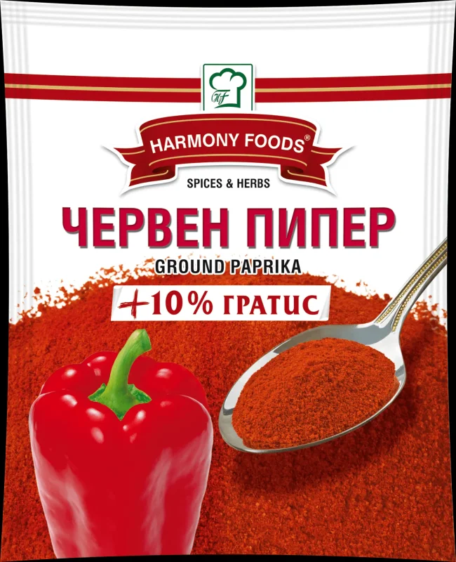 Червен пипер FOODS 45 г - HARMONY FOODS