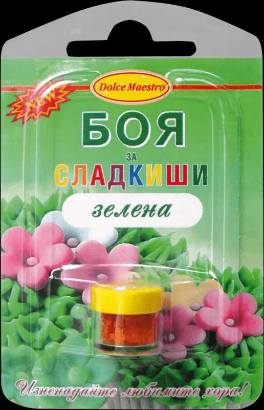 Боя за сладкиши DOLCE зелена 4 г - DOLCE MAESTRO