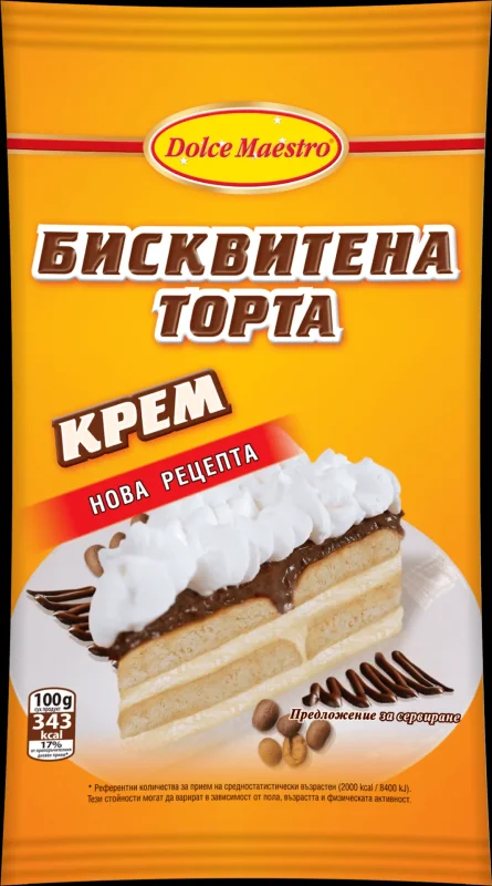 Крем DOLCE бисквитена торта 70 г - DOLCE MAESTRO