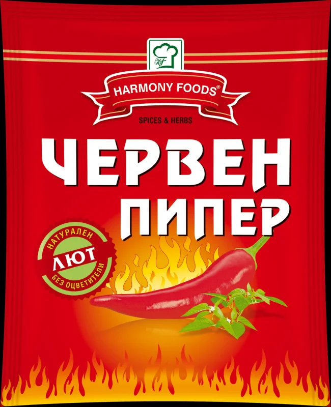 Червен пипер FOODS лют 50 г - HARMONY FOODS