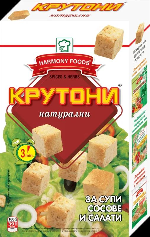 Крутони FOODS натурални 100 г - HARMONY FOODS