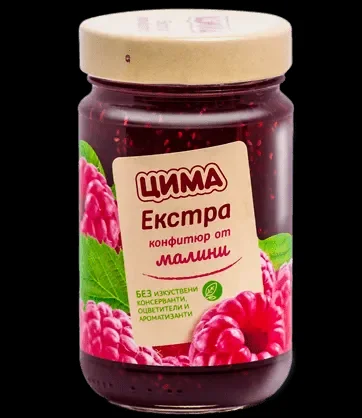 Конфитюр CIMA малини цял плод 360 г - CIMA