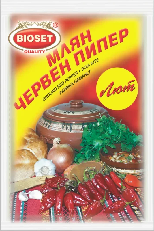 Червен пипер БИОСЕТ лют 40 г - BIOSET