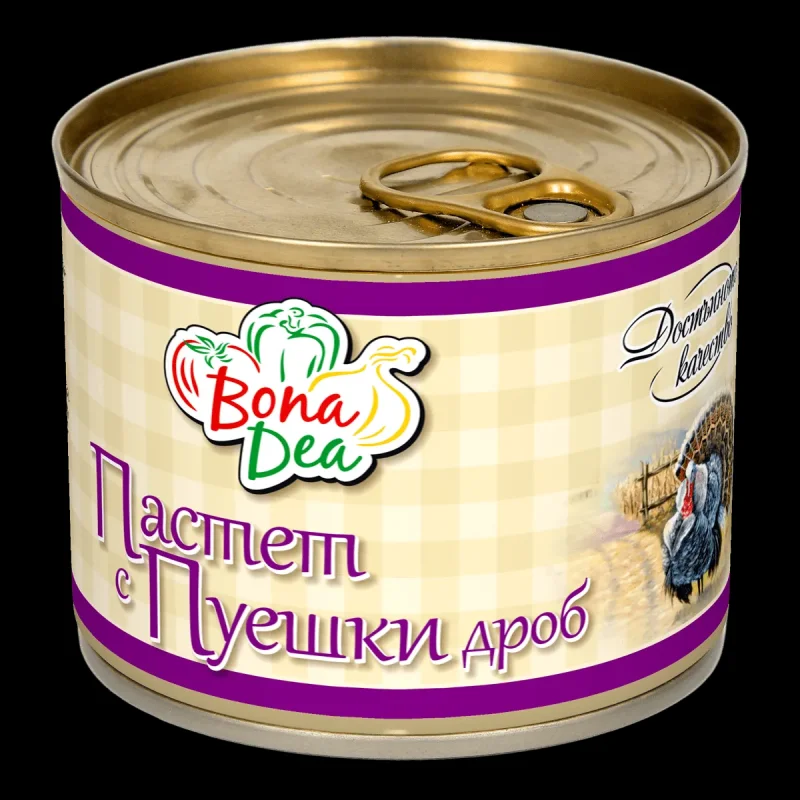 Пастет BONA DEA с пуешки дроб 200 г - BONA DEA