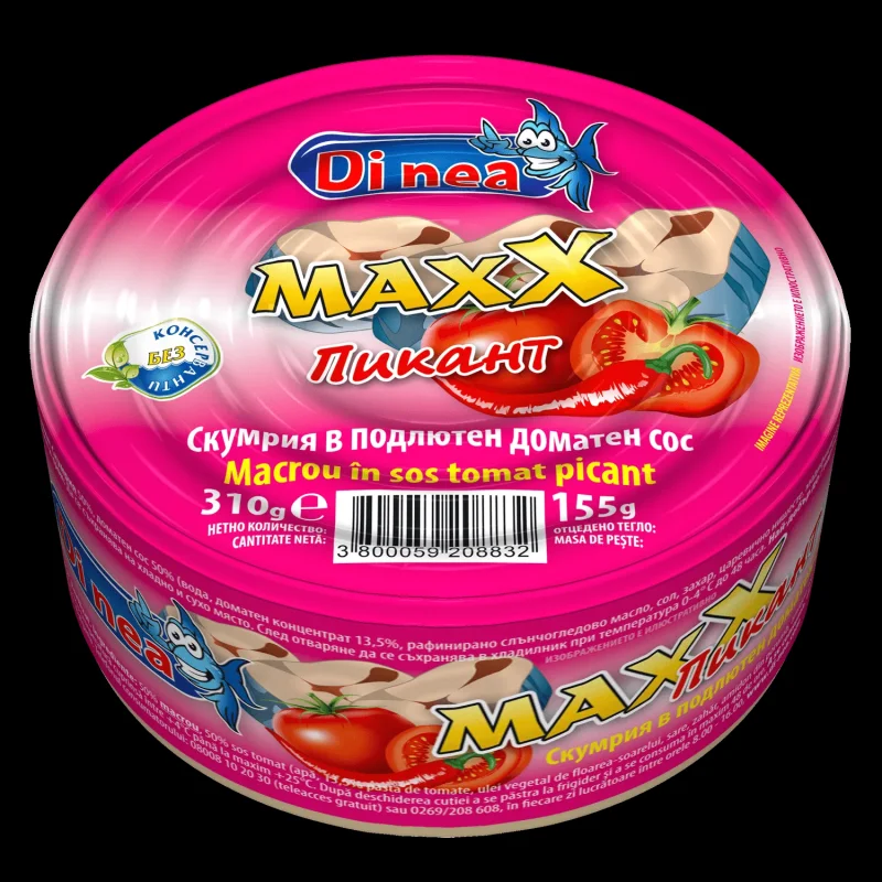 Скумрия DI NEA подлютен доматен сос 310 г