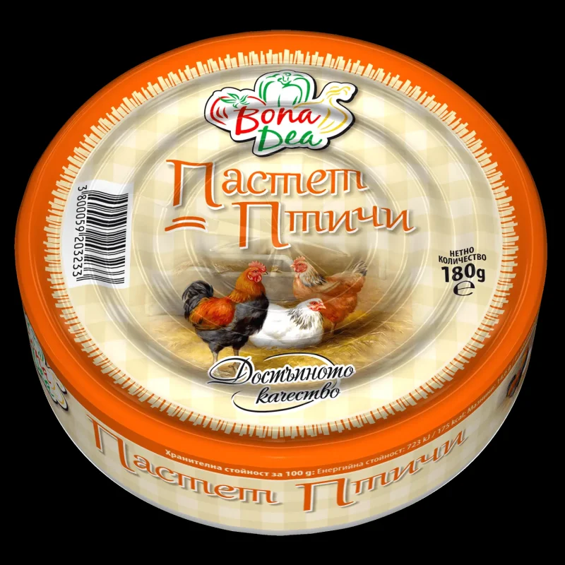 Пастет BONA DEA птичи 180 г - BONA DEA