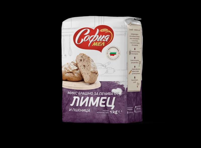 Брашно СОФИЯ МЕЛ микс лимец и пшеница 1 кг - СОФИЯ МЕЛ