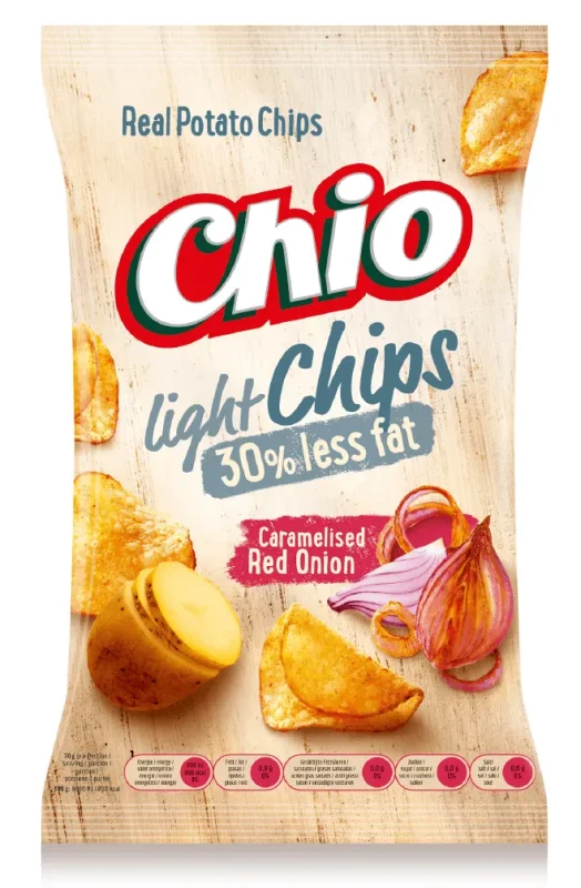 Чипс CHIO Лайт карамелизиран лук 125 г - CHIO