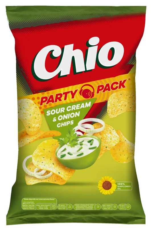 Чипс CHIO сметана и лук 255 г - CHIO