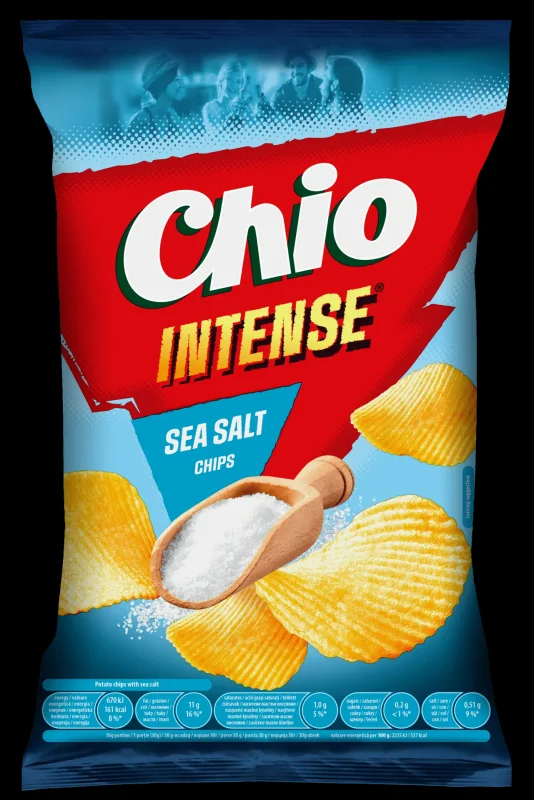 Чипс CHIO INTENSE морска сол 135 г - CHIO