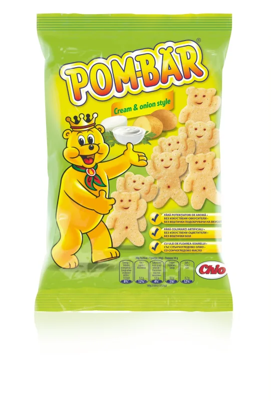 Снакс POM BAR сметана и лук 40 г - POM BAR