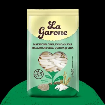Макарони LA GARONE ориз,киноа,чия 250 г - LA GARONE