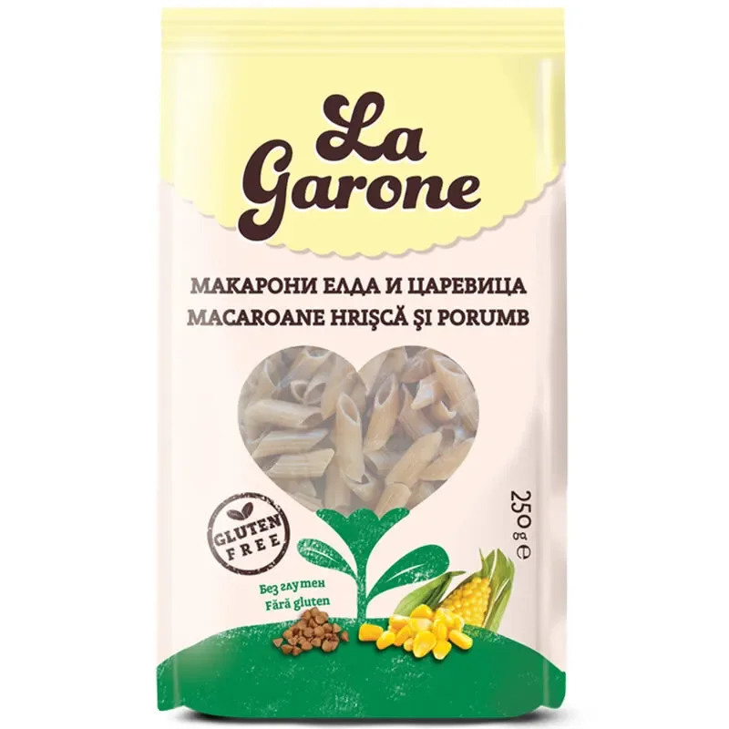 Макарони LA GARONE елда и царевица 250 г - LA GARONE