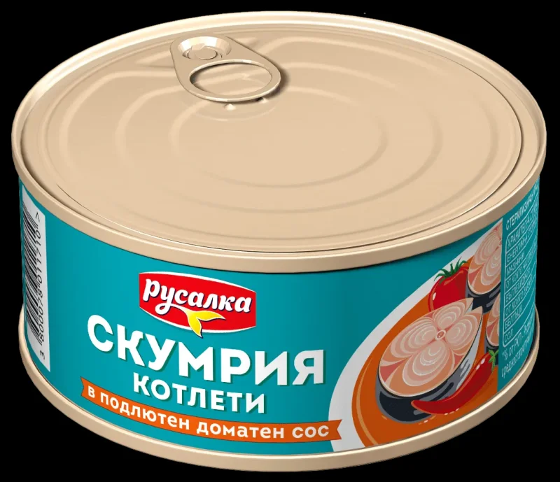 Скумрия котлет РУСАЛКА подлютен сос 300 г - РУСАЛКА