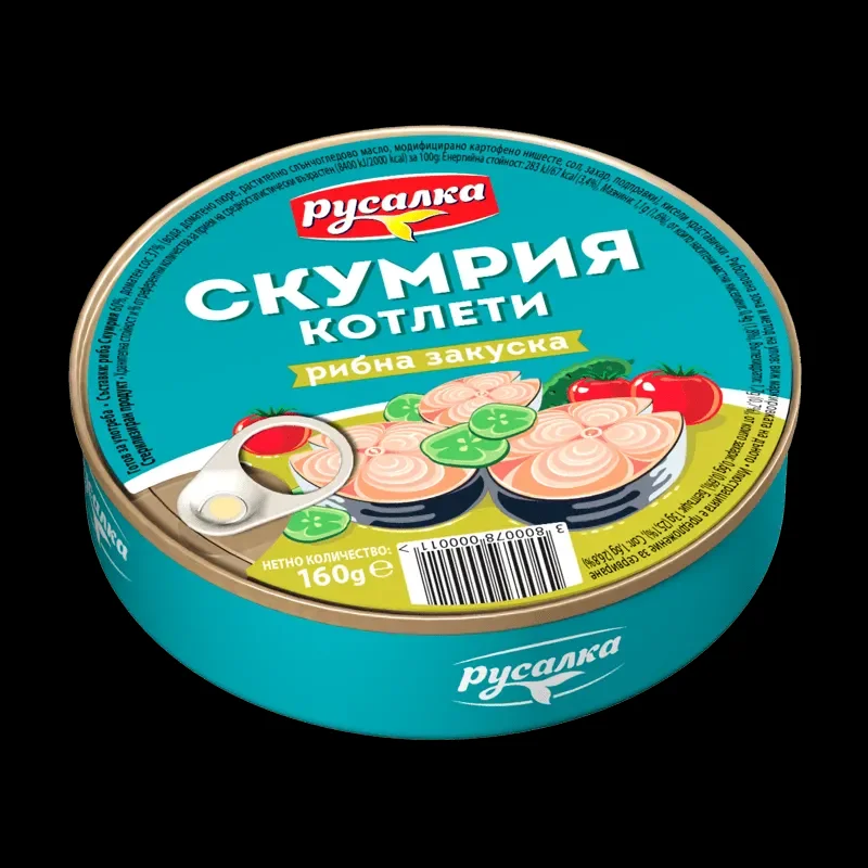 Скумрия РУСАЛКА закуска 160 г