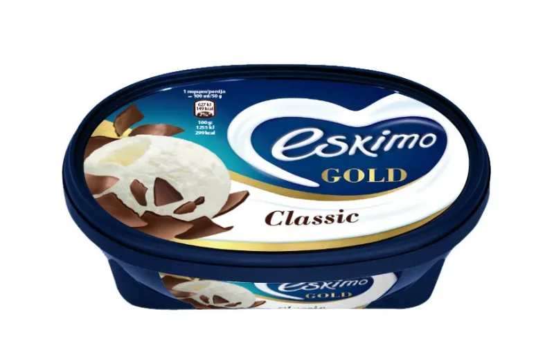 Сладолед ESKIMO Gold ванилия и шок.450 г - ESKIMO
