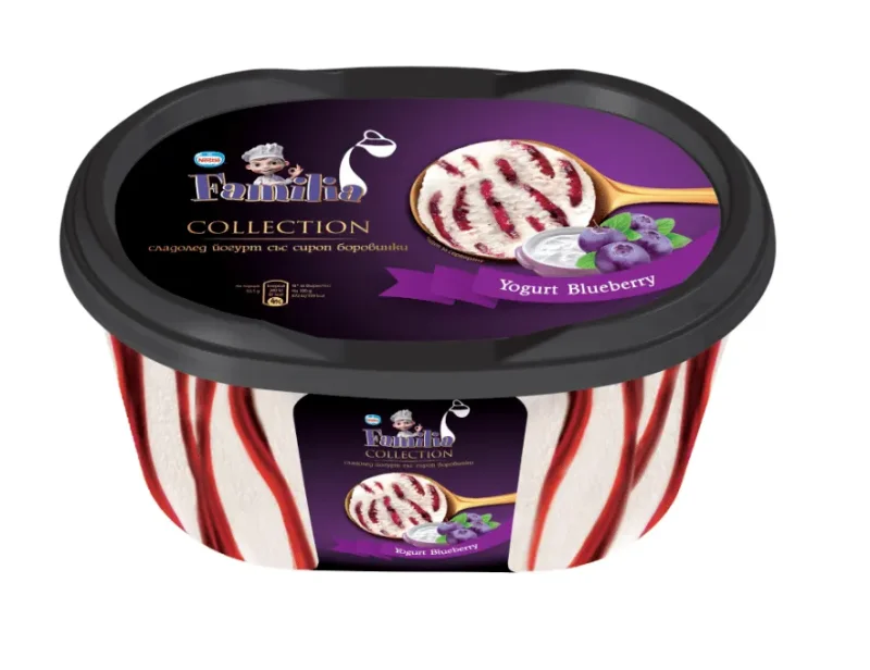 Сладолед FAMILIA Collection Yogurt Blueberry 505 г - FAMILIA ICE