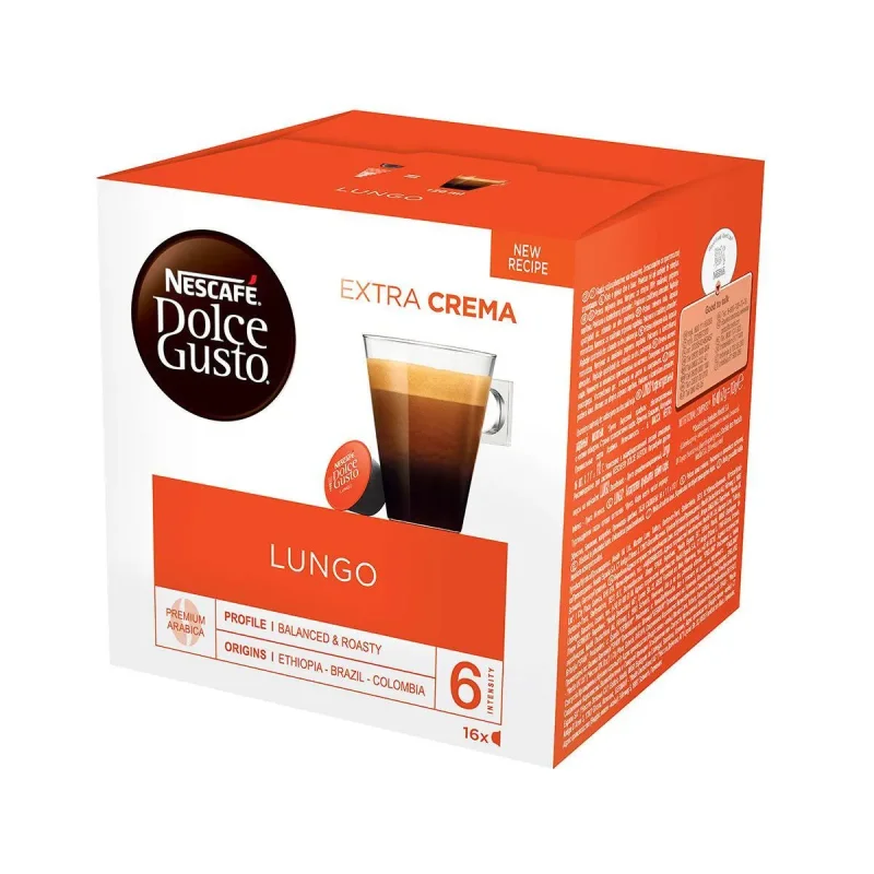 Кафе капсули NESCAFÉ Dolce Gusto Lungo Extra Crema 16 бр. - Nescafe Dolce Gusto