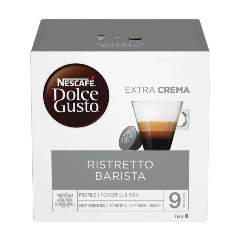 Кафе капсули NESCAFE Dolce Gusto Ristretto Barista Extra Crema 16 бр. - Nescafe Dolce Gusto