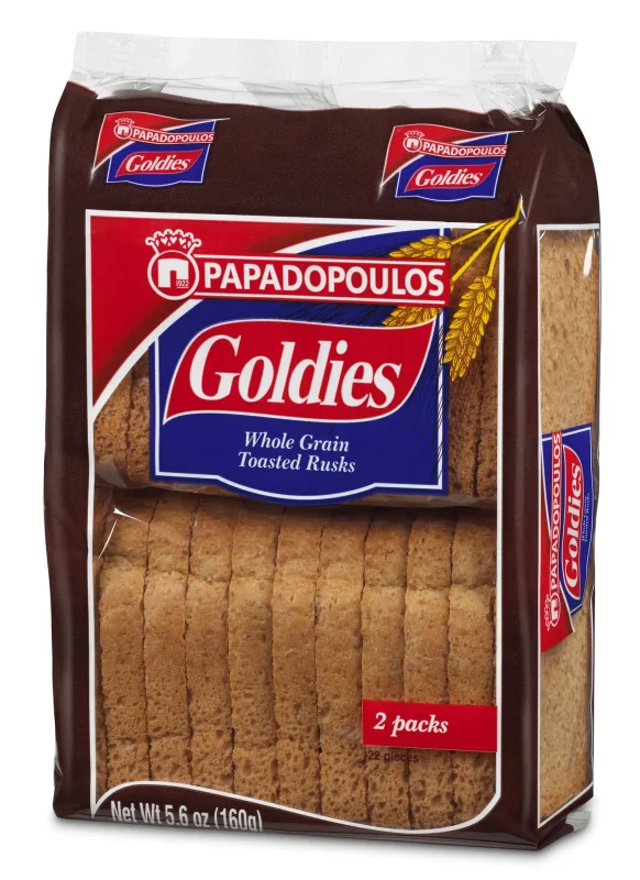 Сухари GOLDIES ръжени 160 г - Papadopoulos