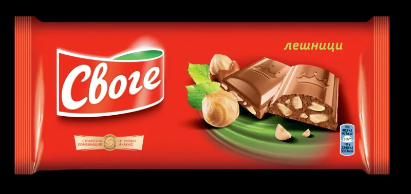 Шоколад СВОГЕ лешник 90 г