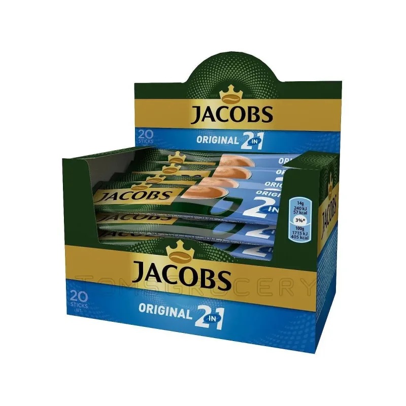Разтворимо кафе Jacobs 2in1 Original 14 г - JACOBS