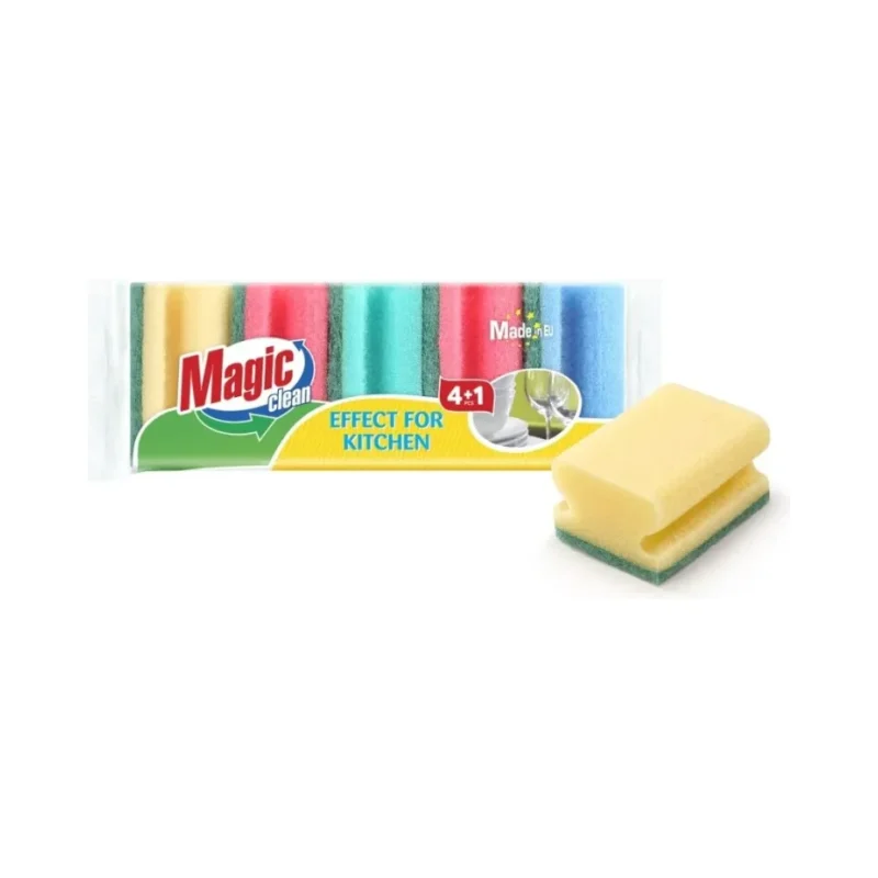 Домакинска гъба с канал MAGIC CLEAN 5 бр. - MAGIC CLEAN