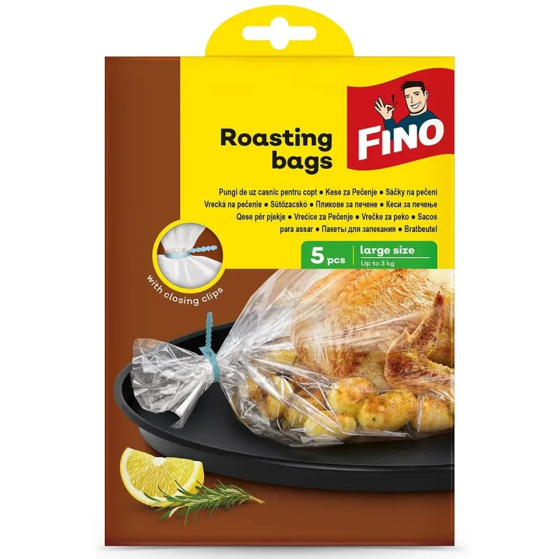 Пликове за печене FINO 13x15,3x21 см 5 бр. - FINO