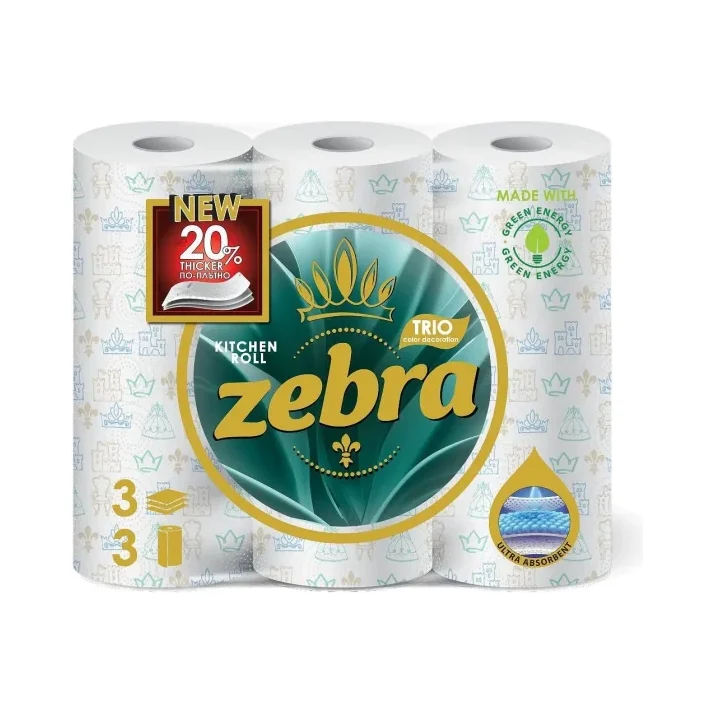 Кухненска ролка ZEBRA Trio 3 пл. 3 бр. - ZEBRA