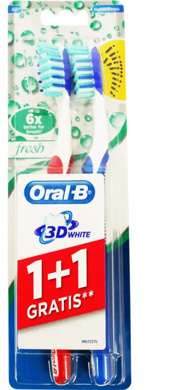Четка за зъби ORAL B 3D Fresh Advance 1+1 бр. - ORAL B
