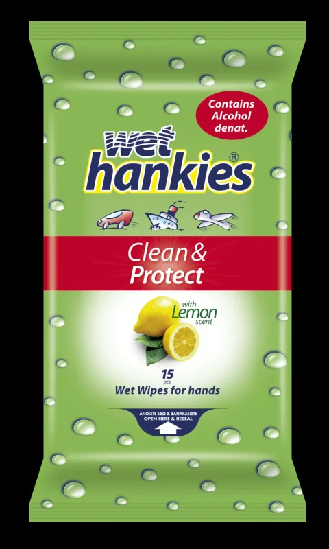 Мокри кърпи HANKIES LEMON 15 бр.