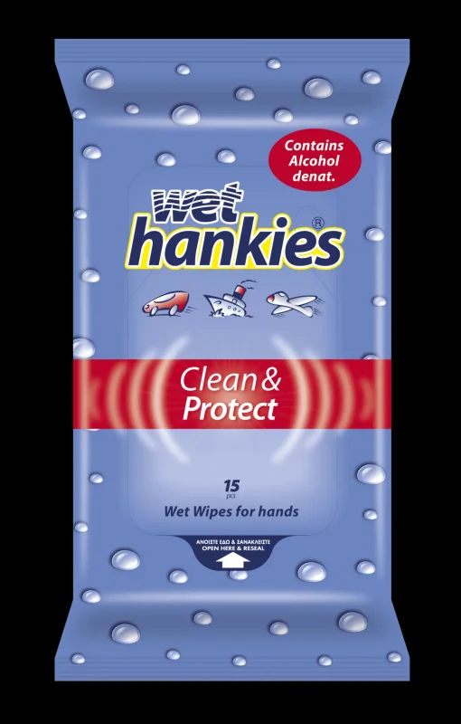 Мокри кърпи HANKIES CLEAN 15 бр.