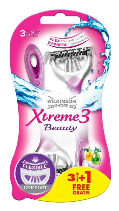 Самобръсначка WILKINSON Xtremе3 Beauty 3+1 бр. - FROSH