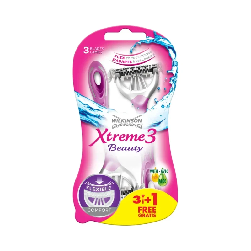 Самобръсначка WILKINSON Xtremе3 Beauty 3+1 бр. - FROSH