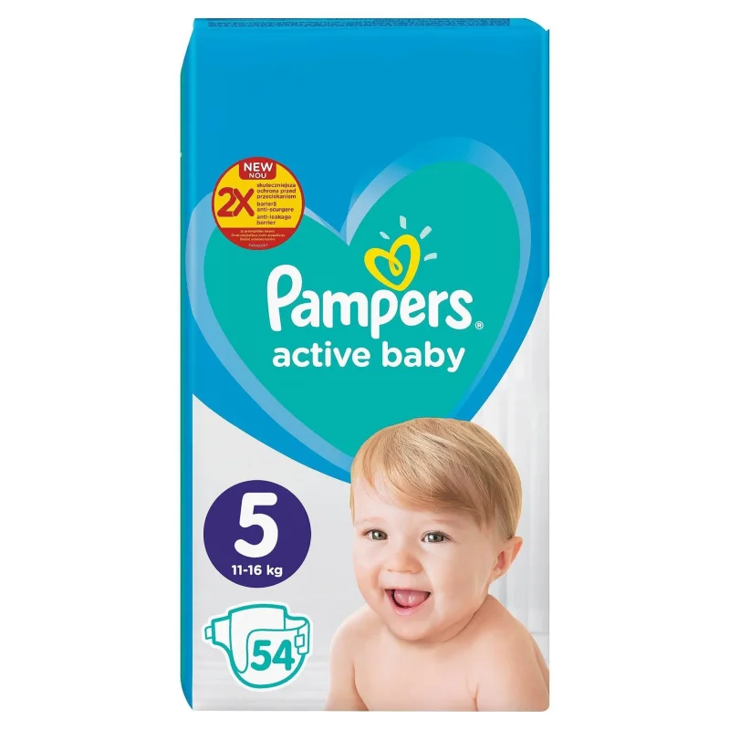 Бебешки пелени PAMPERS JPM 5 Junior 54 бр. - PAMPERS