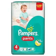 Бебешки пелени PAMPERS Pants 4 9-14 кг 52 бр. - PAMPERS