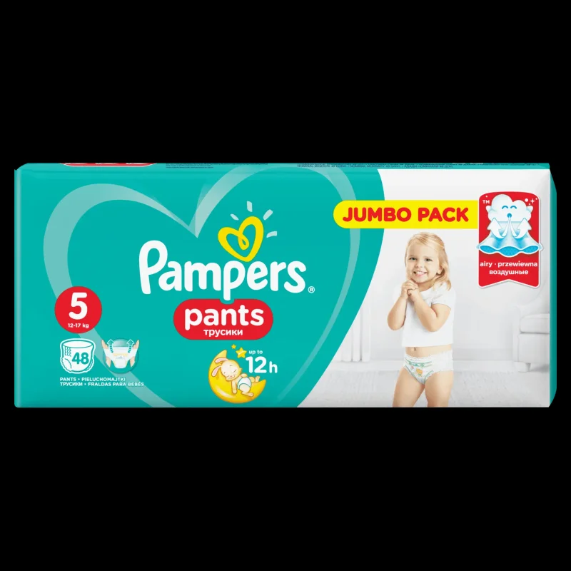 Бебешки пелени PAMPERS Pants 5 12-18 кг 48 бр. - PAMPERS